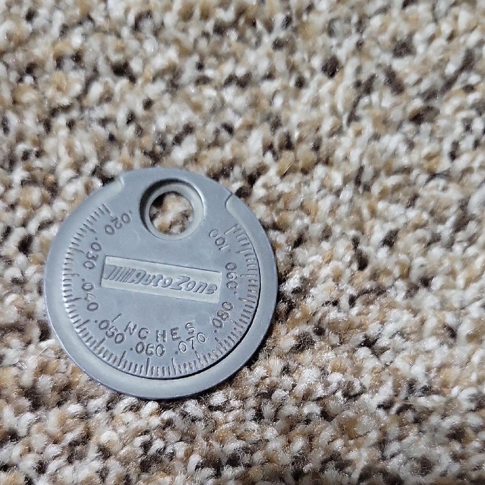 AutoZone Metal Gauge Keychain